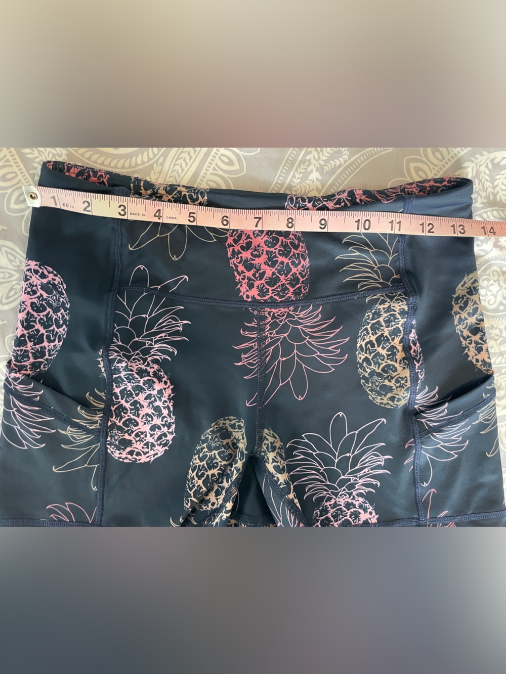 Tres Piñas Pineapple Print OMG High Compression Shorts - Picture 2 of 7